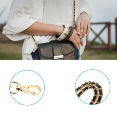 Crossbody Bag Chain Strap Solid
