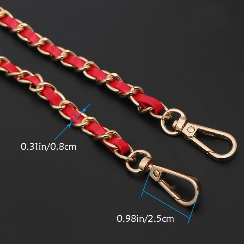 Crossbody Bag Chain Strap Solid