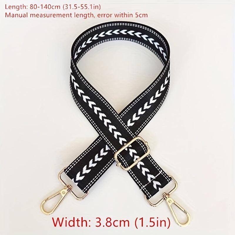 Vintage Geometric Pattern Bag Strap Lightweight Adjustable Strap