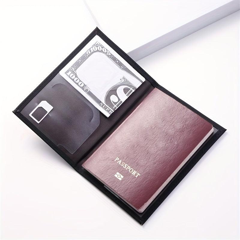 Travel Passport Card Case Bifold Passport Bag