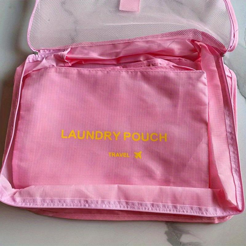 6pcs Travel Storage Bag for Clothes Lingerie Cosmetic