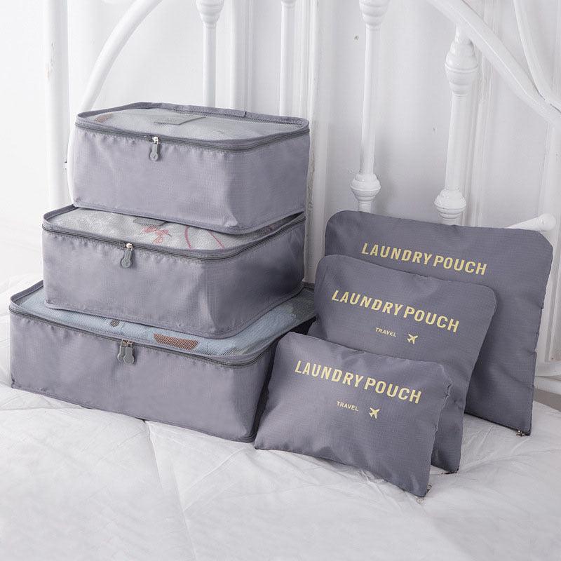 6pcs Travel Storage Bag for Clothes Lingerie Cosmetic