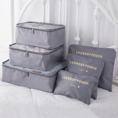6pcs Travel Storage Bag for Clothes Lingerie Cosmetic