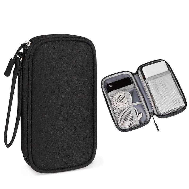 Portable Data Cable Bag Zipper Travel Storage Bag