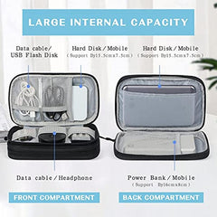 Portable Data Cable Bag Zipper Travel Storage Bag