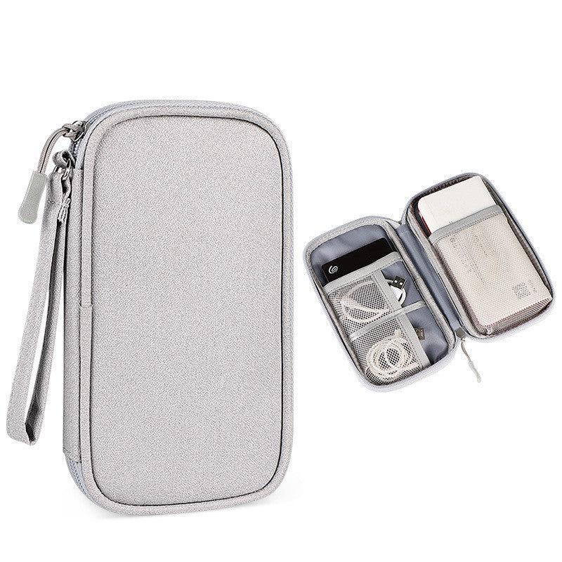 Portable Data Cable Bag Zipper Travel Storage Bag