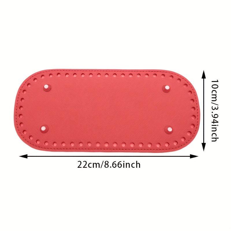 PU Leather Oval Bag Bottom Handbag Purses Accessories