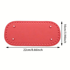 PU Leather Oval Bag Bottom Handbag Purses Accessories