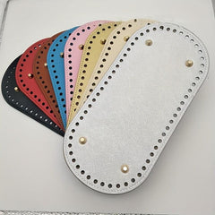PU Leather Oval Bag Bottom Handbag Purses Accessories