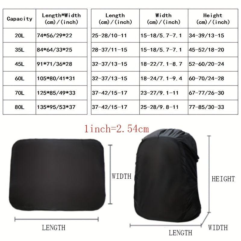 Backpack Rain Cover Waterproof Bag Protective Outdoor Travel Accessory