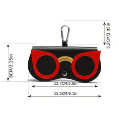 Cartoon Pattern Glasses Pouch Lightweight Sunglasses Bag