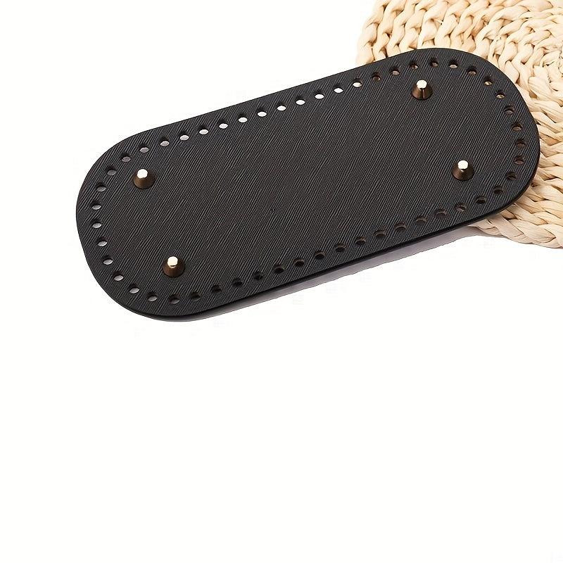PU Leather Bag Bottom Oval Knit Crochet Bag Bottom Shaping Pad DIY Shoulder Bag