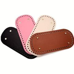 PU Leather Bag Bottom Oval Knit Crochet Bag Bottom Shaping Pad DIY Shoulder Bag