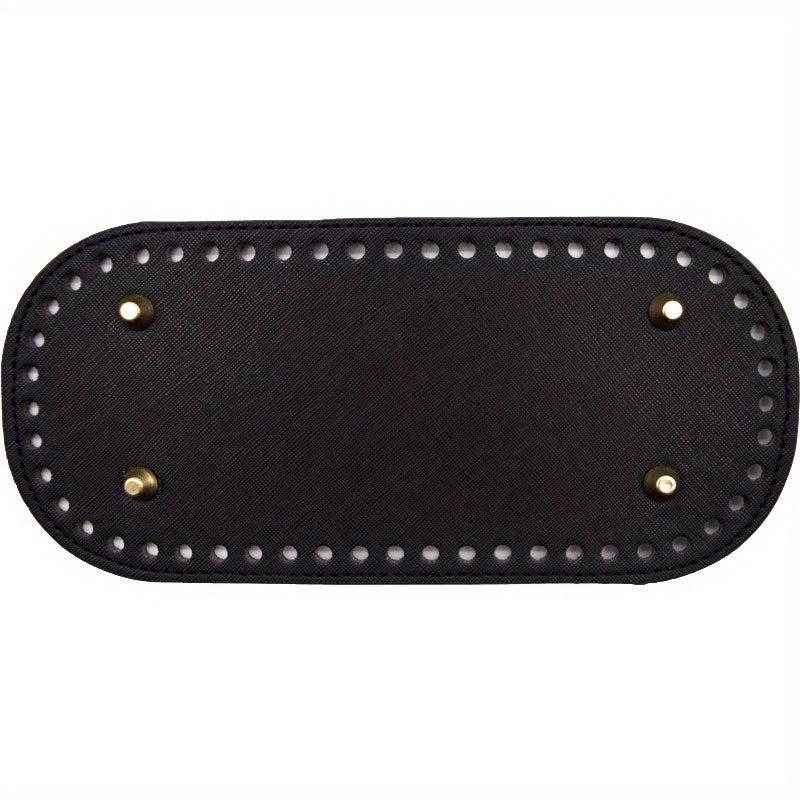 PU Leather Bag Bottom Oval Knit Crochet Bag Bottom Shaping Pad DIY Shoulder Bag