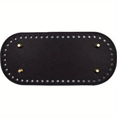 PU Leather Bag Bottom Oval Knit Crochet Bag Bottom Shaping Pad DIY Shoulder Bag