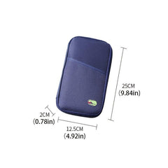 Travel Storage Bag Multifunctional Passport Organizer With Zipper