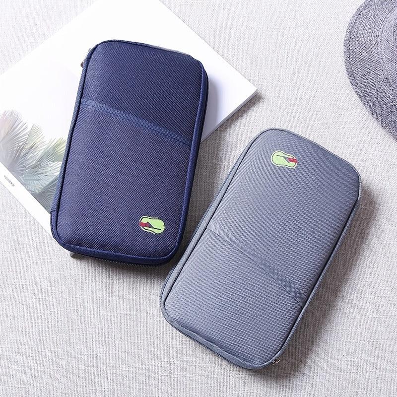 Travel Storage Bag Multifunctional Passport Organizer With Zipper