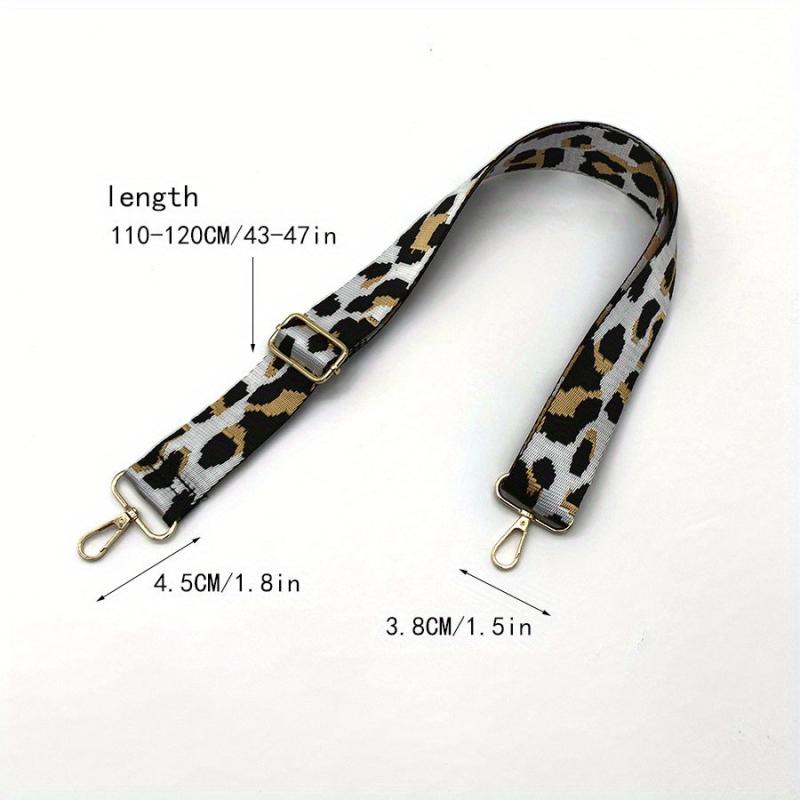 Leopard Pattern Bag Strap - Adjustable Shoulder Bag Accessories