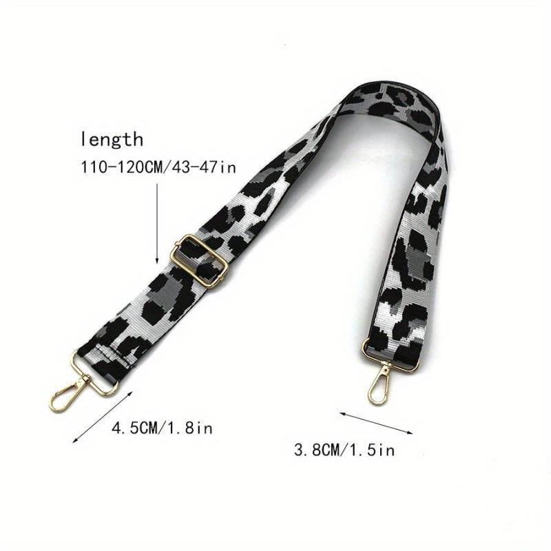Leopard Pattern Bag Strap - Adjustable Shoulder Bag Accessories
