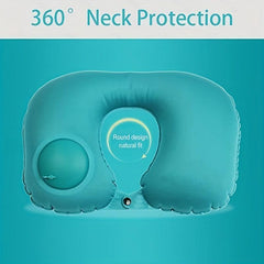 Inflatable Travel Pillow Lightweight Foldable Air Neck Pillow