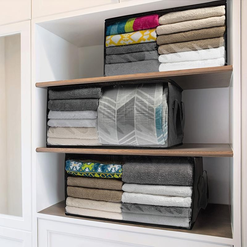Large Capacity Clothes Storage Bag Quilted Organizer Foldable Zipper