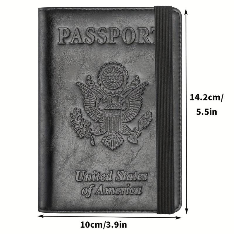 RFID Anti-theft Passport Holder PU Leather Classic Travel Holder