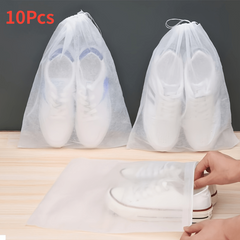 10PCS Portable Shoes Bag Drawstring Storage Bag Dustproof Pouch