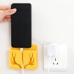 Remote Control Storage Box Wall Mounted Phone Holder Organizer