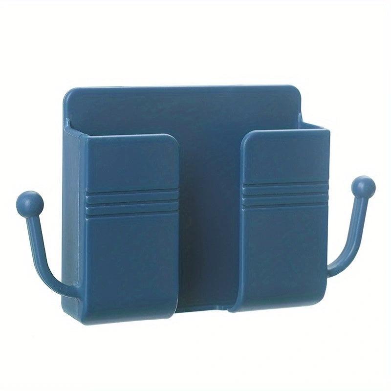 Remote Control Storage Box Wall Mounted Phone Holder Organizer
