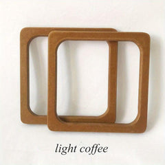 2pcs Wooden Square Handbag Handles DIY Bag Making Replacement