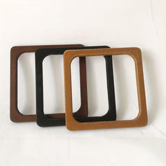 2pcs Wooden Square Handbag Handles DIY Bag Making Replacement