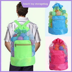 Mesh Toy Storage Bag Lightweight Shoulder Beach Backpack