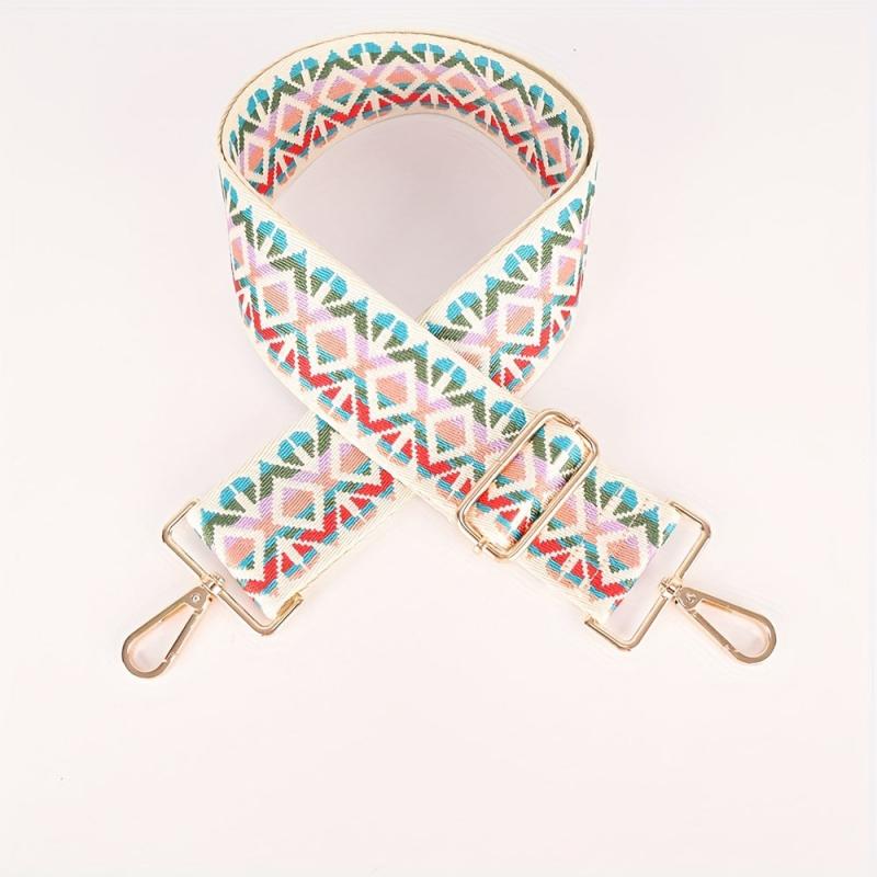 Geometric Pattern Bag Strap Lightweight Adjustable Shoulder Strap