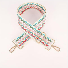 Geometric Pattern Bag Strap Lightweight Adjustable Shoulder Strap