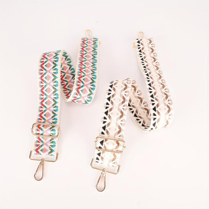 Geometric Pattern Bag Strap Lightweight Adjustable Shoulder Strap