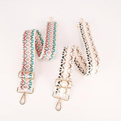 Geometric Pattern Bag Strap Lightweight Adjustable Shoulder Strap