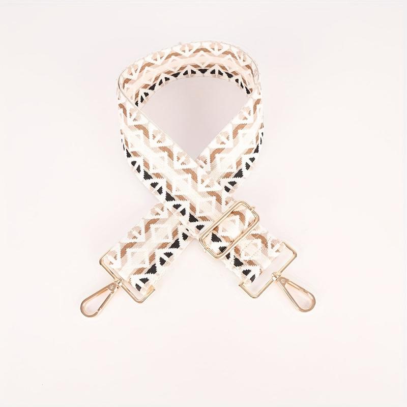 Geometric Pattern Bag Strap Lightweight Adjustable Shoulder Strap