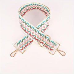 Geometric Pattern Bag Strap Lightweight Adjustable Shoulder Strap