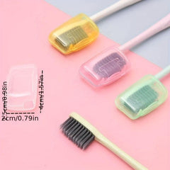 5pcs Toothbrush Protection Cover Mixed Colors Travel Accessories