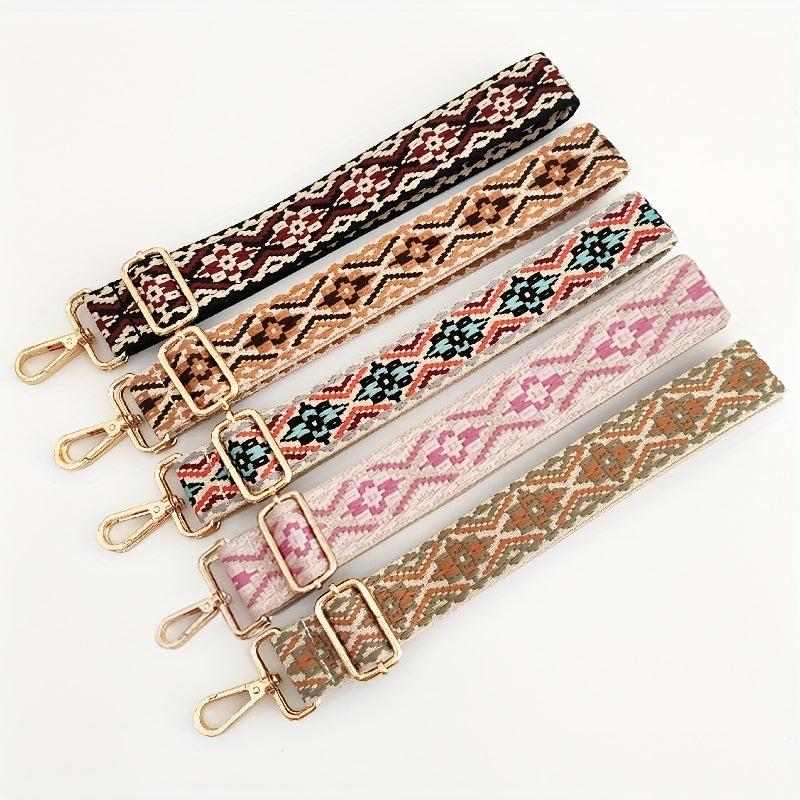 Vintage Pattern Bag Strap Reusable Adjustable Strap