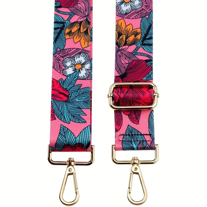 Vintage Flower Purse Strap Replaced Durable Strap Adjustable Wide Shoulder Bag