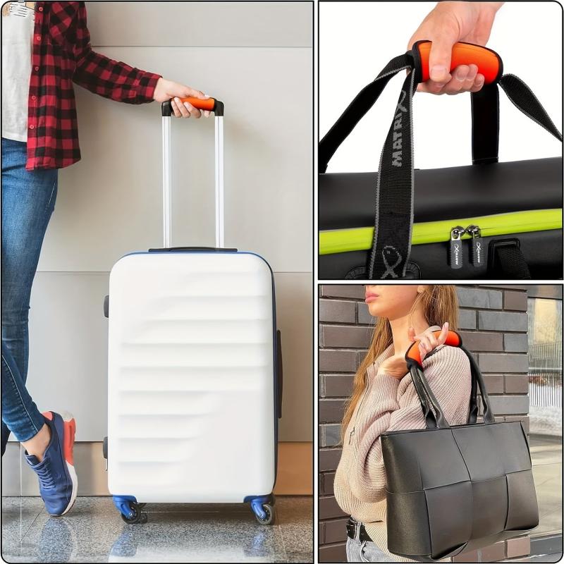 3pcs Comfortable Luggage Handle Cover Portable Reusable Acessory