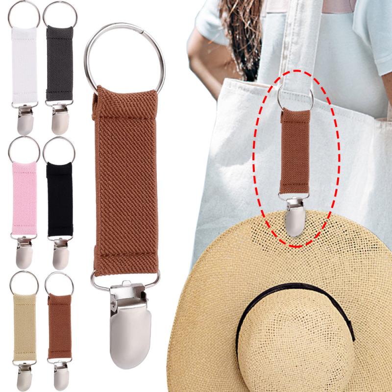 2 Pcs Elastic Hat Clip Reusable Mini Clip Portable Travel Accessories