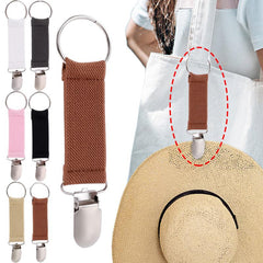 2 Pcs Elastic Hat Clip Reusable Mini Clip Portable Travel Accessories