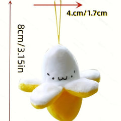 Creative Mini Peel Banana Phone Plush Keychain Pendant