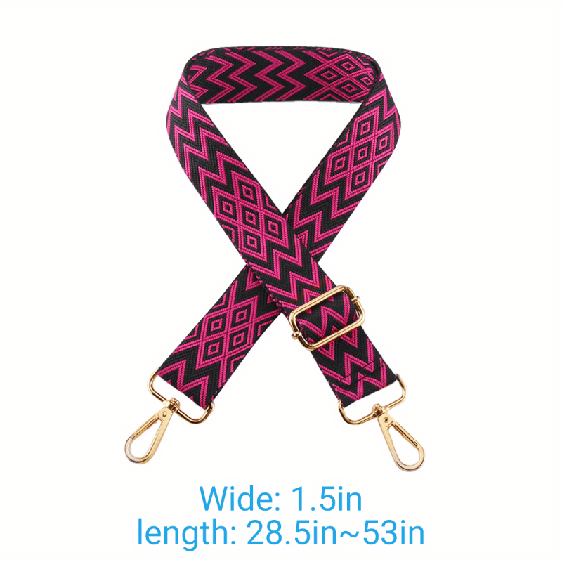 Vintage Print Shoulder Bag Strap Lightweight Durable Reusable Strap