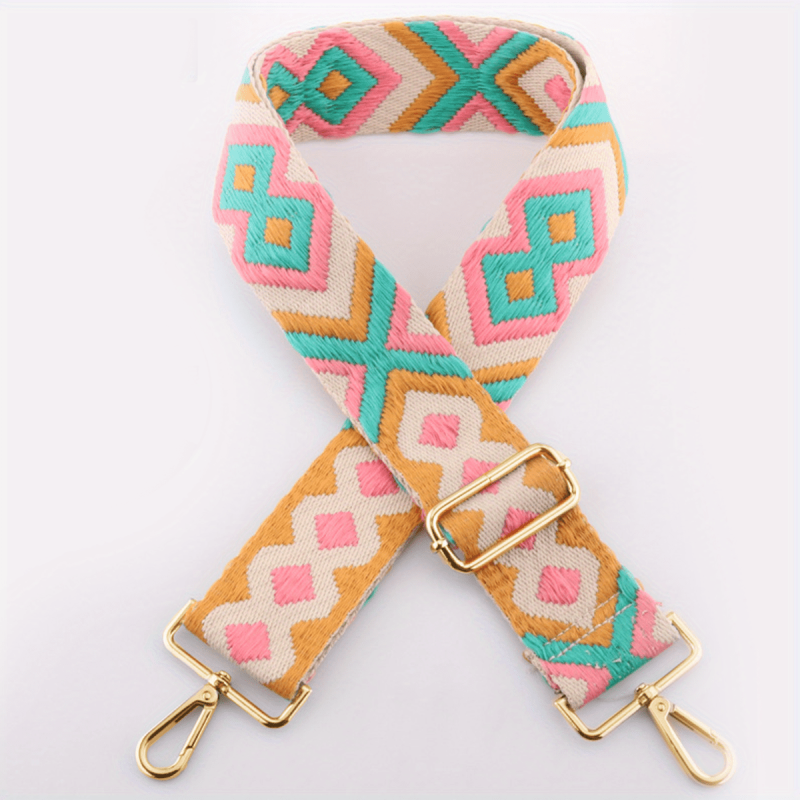 Vintage Pattern Bag Strap Wide Adjustable Strap Portable Reusable Strap