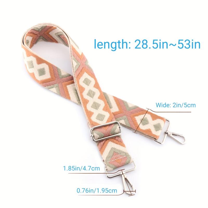 Vintage Pattern Bag Strap Wide Adjustable Strap Portable Reusable Strap