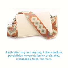 Vintage Pattern Bag Strap Wide Adjustable Strap Portable Reusable Strap