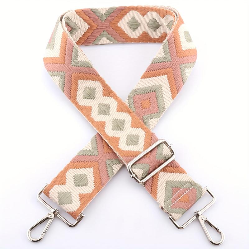 Vintage Pattern Bag Strap Wide Adjustable Strap Portable Reusable Strap